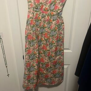 Red Dress Boutique Multicolor Floral Midi Dress